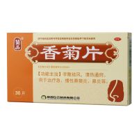,香菊片,0.3克*36片,【2盒装】用于治疗急、慢性鼻窦炎、鼻炎等