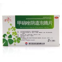 东信,甲硝唑阴道泡腾片,0.2g*14片/盒,用于厌氧菌性阴道病，滴虫性阴道炎及混合感染