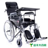 鱼跃,手动轮椅车 H009B （充气胎）,,供行动不便的残疾人、病人及年老体弱者做代步工具。